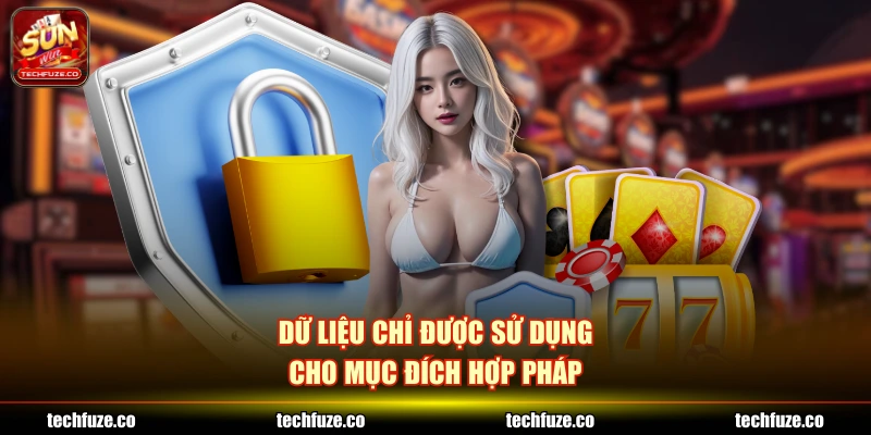 Dữ liệu chỉ được sử dụng cho mục đích hợp pháp